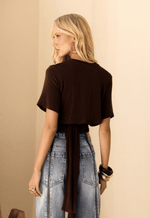 Blusa Amarração Toscana Marrom