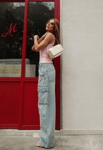 Calça Cargo Isla Claro Vintage