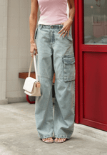 Calça Cargo Isla Claro Vintage