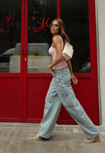 Calça Cargo Isla Claro Vintage