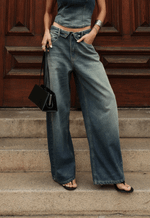 Calça Baggy Overlap Dirty Wash Escuro
