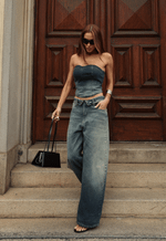 Calça Baggy Overlap Dirty Wash Escuro