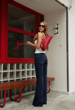 Calça Flare Comfort Escura
