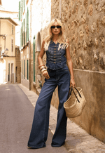 Calça Pantalona Chiara Dirty Escuro