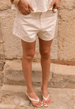 Short Mom Serena Off White