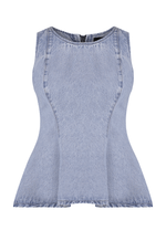 Blusa Peplum Serena Claro Marmorizado