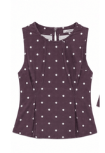 Blusa Peplum Serena Poá