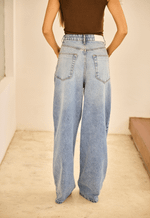 Calça Wide Leg Twist Claro
