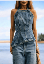 Top Evasê Silhuette Dirty Wash