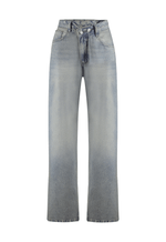 Calça Wide Leg Twist Dirty Wash