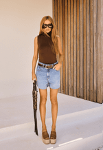 Short Mom Twist Claro