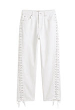 Calça Reta Laced Évora Off White