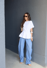 Calça Balloon Curved Alma Claro