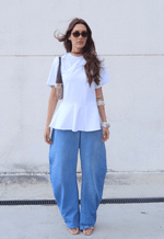 Calça Balloon Curved Alma Claro