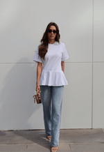 Blusa Peplum Alma Branco