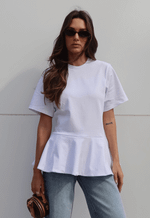 Blusa Peplum Alma Branco
