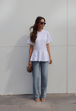 Blusa Peplum Alma Branco