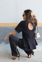 Blusa Peplum Alma Preto