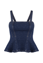 Top Peplum Dolce Vita Dirty Wash Escuro