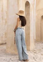Calça Baggy Overlap Claro Vintage