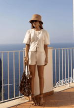 Blusa Manga Bufante Portofino Off White