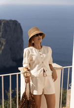 Blusa Manga Bufante Portofino Off White