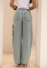 Calça Cargo Isla Claro Vintage