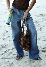 Calça Extra Wide Leg Pier Médio