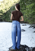 Calça Extra Wide Leg Pier Médio