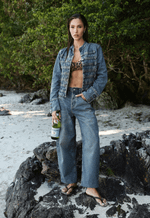 Calça Barrel Clair Dirty Wash