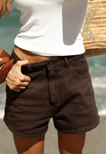 Short Baggy Bastille Marrom Estonado