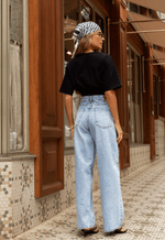 Calça Baggy Bastille Claro Marmorizado
