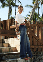Calça Baggy Bastille Dirty Wash Vintage