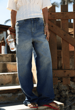 Calça Baggy Bastille Dirty Wash Vintage