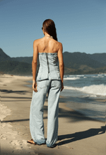 Calça Extra Wide Leg Pier Claro