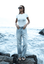 Calça Reta Dakota Dirty Wash Claro