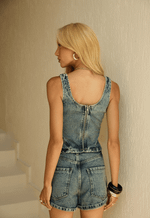 Top Recortes Urban Dirty Wash