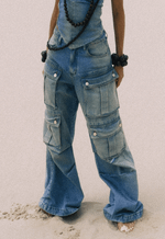 Calça Cargo Utility Dust Blue