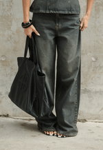 Calça Baggy Soho Dirty Wash Escuro