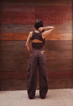Calça Barrel Soho Brownie