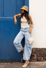 Calça Barrel Soho Claro