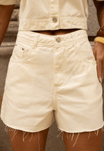 Short Mom Barra a Fio Vanilla