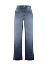 Calça Reta Abertura Soft Escura
