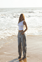 Calça Balloon Dolce Vitta Blue Stripes