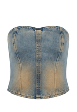 Top Recortes Overlap Dune Wash