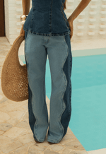 Calça New Baggy Bicolor Sea
