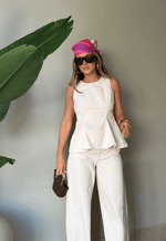 Calça Balloon Serena Rosa Suave