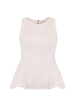 Blusa Peplum Serena Rosa Suave