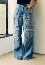 Calça Cargo Utility Médio Vintage