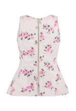 Blusa Peplum Serena Rose Flower